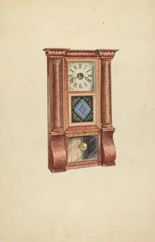 Clock, c. 1953. Creator: Lawrence Phillips