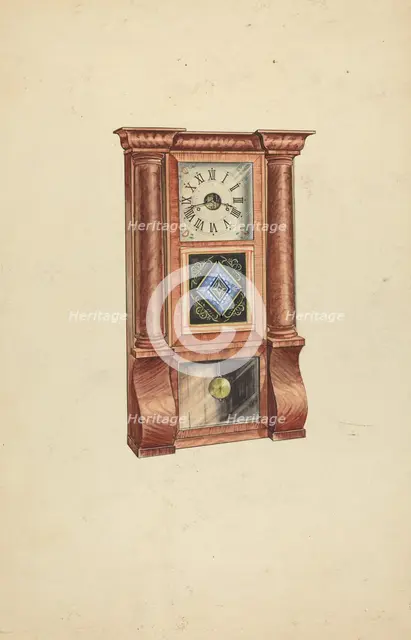 Clock, c. 1953. Creator: Lawrence Phillips.