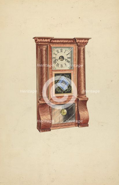 Clock, c. 1953. Creator: Lawrence Phillips.