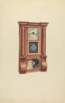 Clock, c. 1953. Creator: Lawrence Phillips