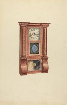 Clock, c. 1953. Creator: Lawrence Phillips