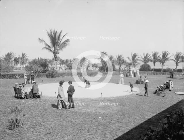 Clock golf at the Royal Palm [Hotel], Miami, Fla., c1905. Creator: Unknown.