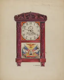 Clock, Eight Day, c. 1936. Creator: Walter W. Jennings