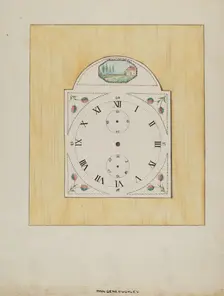 Clock Face, c. 1936. Creator: Ann Gene Buckley