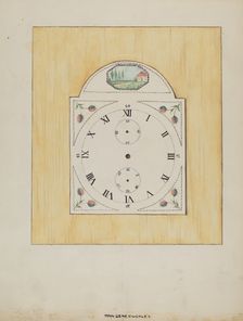 Clock Face, c. 1936. Creator: Ann Gene Buckley