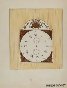 Clock Face, c. 1936. Creator: Ann Gene Buckley