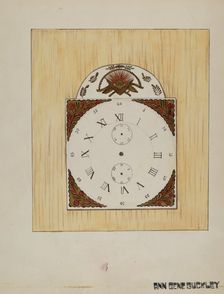 Clock Face, c. 1936. Creator: Ann Gene Buckley