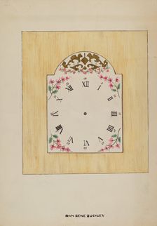 Clock Face, c. 1936. Creator: Ann Gene Buckley