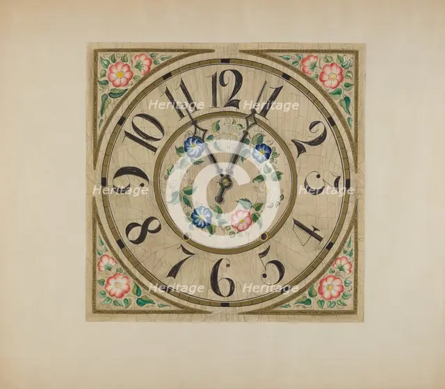 Clock Face, c. 1937. Creator: Gene Luedke.