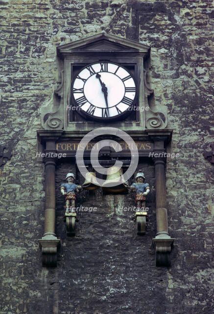 Clock on Carfax Tower, Oxford, Oxfordshire, 1974. Artist: Tony Evans