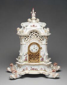 Clock, Meissen, 1727/30. Creator: Meissen Porcelain
