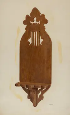 Clock Shelf, 1941. Creator: Isidore Danziger