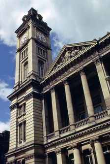 Clock tower and art gallery, Birmingham, Warwickshire, 1970. Creator: Tony Evans