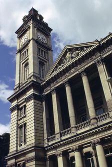 Clock tower and art gallery, Birmingham, Warwickshire, 1970. Artist: Tony Evans