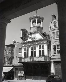 Clock tower, Guildford, Surrey, c1955. Creator: Arthur Charles Kirby Ware