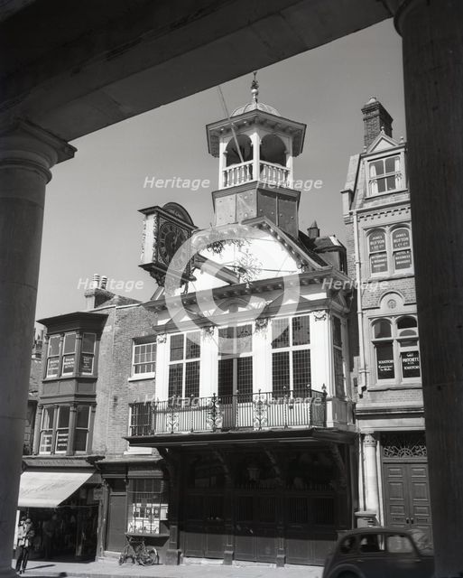 Clock tower, Guildford, Surrey, c1955.  Creator: Arthur Charles Kirby Ware.