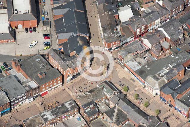 Clock tower, dated 1876, built by the Court Leet, Ormskirk, Lancashire, 2021. Creator: Damian Grady.