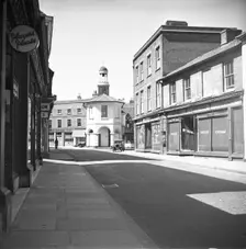 Clock tower, High Street, Godalming, Surrey, c1955. Creator: Arthur Charles Kirby Ware