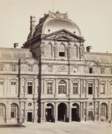 Clock Tower, the Louvre, Paris, between 1860 and 1870. Creator: Edouard Baldus