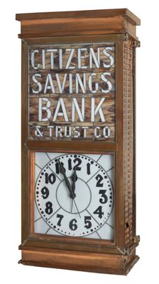 Clock used by the Citizen's Savings and Trust Company, 1920-2013. Creator: Unknown