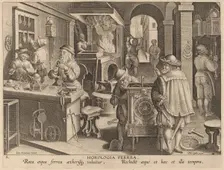 Clockmaking: pl.5, c. 1580/1590. Creator: Theodoor Galle