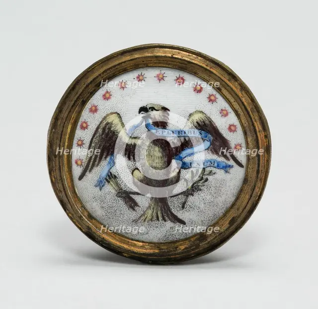 Cloak Pin (Knob or Tieback), England, 1791. Creator: Unknown.