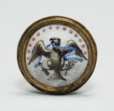 Cloak Pin (Knob or Tieback), England, 1791. Creator: Unknown