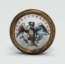 Cloak Pin (Knob or Tieback), England, 1791. Creator: Unknown