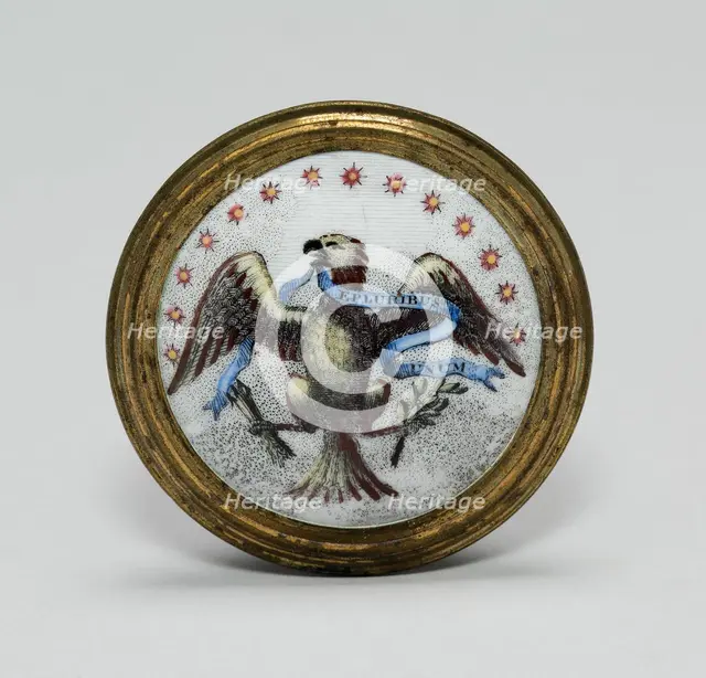Cloak Pin (Knob or Tieback), England, 1791. Creator: Unknown.