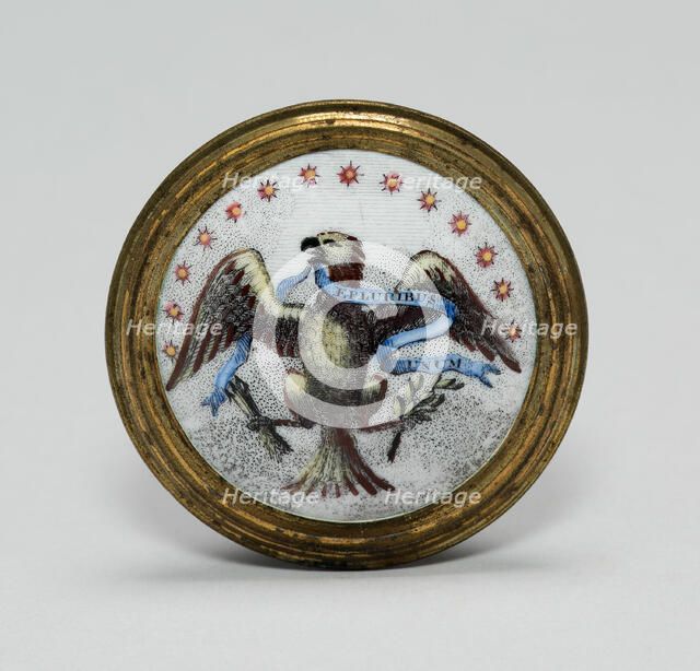 Cloak Pin (Knob or Tieback), England, 1791. Creator: Unknown.