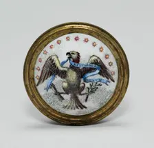 Cloak Pin (Knob or Tieback), England, 1791. Creator: Unknown