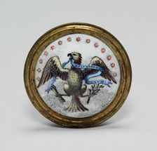 Cloak Pin (Knob or Tieback), England, 1791. Creator: Unknown