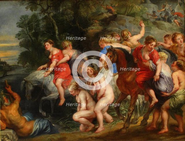 Cloelia Passing the Tiber, Between 1630 and 1640. Creator: Rubens, Peter Paul, (School)  .