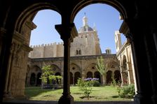 Cloister and garden, Old Cathedral of Coimbra, Portugal, 2009. Artist: Samuel Magal