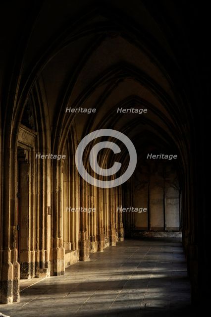 Cloister gallery, St. Martin's Cathedral, Utrecht, Netherlands, 2013.  Creator: LTL.