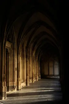 Cloister gallery, St. Martin's Cathedral, Utrecht, Netherlands, 2013. Creator: LTL