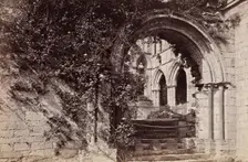 Cloister Door, Dryburgh Abbey, between 1870 and 1880. Creator: George Washington Wilson