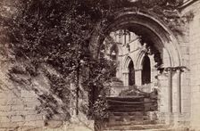 Cloister Door, Dryburgh Abbey, between 1870 and 1880. Creator: George Washington Wilson
