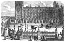 Cloister in front of the Speaker's House, New Palace-Yard, Westminster, 1868. Creator: Unknown