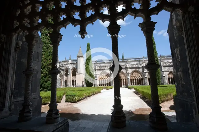 Cloister of King John I, Monastery of Batalha, Batalha, Portugal, 2009.  Creator: Samuel Magal.