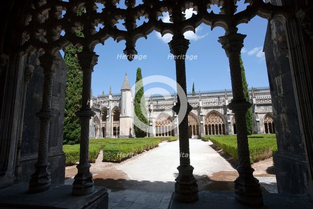 Cloister of King John I, Monastery of Batalha, Batalha, Portugal, 2009.  Creator: Samuel Magal.