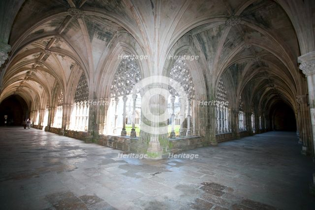 Cloister of King John I, Monastery of Batalha, Batalha, Portugal, 2009.  Creator: Samuel Magal.
