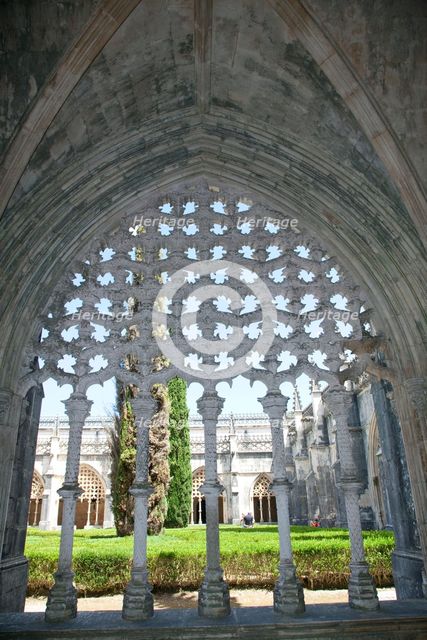 Cloister of King John I, Monastery of Batalha, Batalha, Portugal, 2009.  Creator: Samuel Magal.