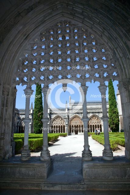 Cloister of King John I, Monastery of Batalha, Batalha, Portugal, 2009.  Creator: Samuel Magal.