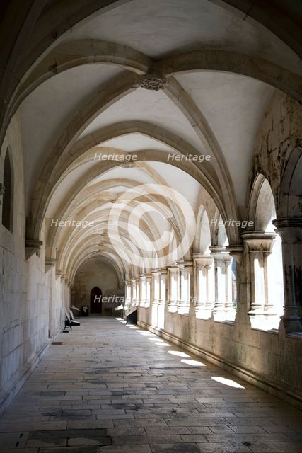 Cloister of King John I, Monastery of Batalha, Batalha, Portugal, 2009.  Creator: Samuel Magal.