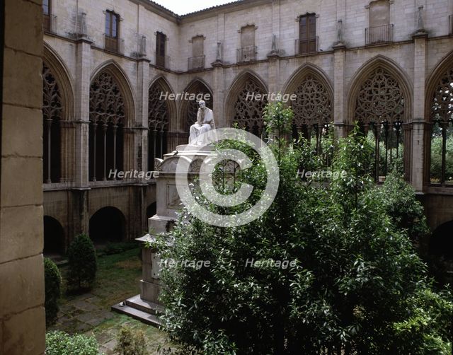 Cloister of the Cathedral of Vic (Barcelona), designed by Ramón Despuig, Bartomeu Ladernosa and A…