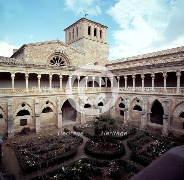 Cloister of the Knights in the Monastery of Santa Maria de la Huerta.