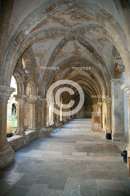 Cloister, Old Cathedral of Coimbra, Portugal, 2009.  Creator: Samuel Magal.