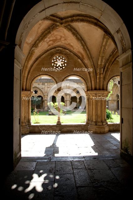 Cloister, Old Cathedral of Coimbra, Portugal, 2009.  Creator: Samuel Magal.