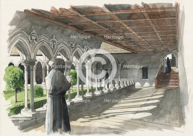 Cloister, Lanercost Priory, c13th century, (c2000-2010). Artist: Liam Wales.